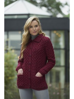 BUTTONED COLLAR CARDIGAN X4801
